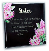 Sister Mirrored Sentiment Plaque
